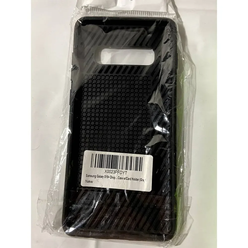 Galaxy s10+ Screen Protector and phone case with card holder